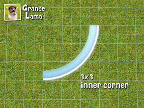 Sims 3 — Poolside - 3x3 inner corner by GrandeLama — Part of the GrandeLama Poolside set.