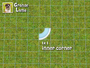 Sims 3 — Poolside - 1x1 inner corner by GrandeLama — Part of the GrandeLama Poolside set.