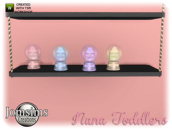 Sims 4 — nana toddlers snow ball deco 2, color glass by jomsims — nana toddlers snow ball deco 2. color glass