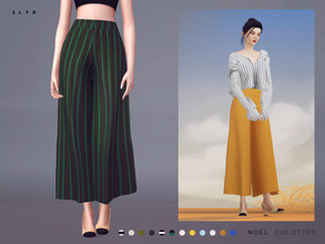 Sims 4 — Noel Culottes by SLYD — ** 12 colors ** New mesh by me. ** Recolor is allowed but PLEASE DO NOT include the