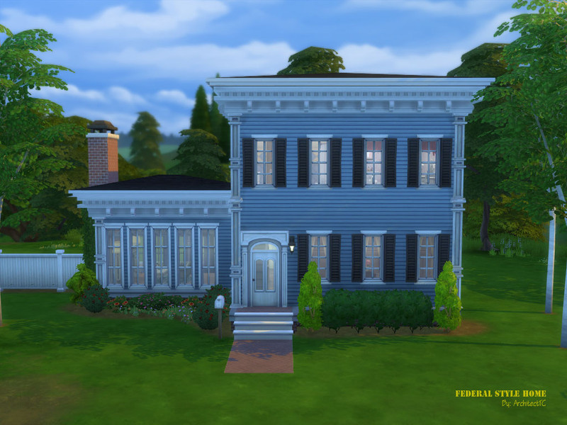 Sims 4 The Sims Resource | Federal Style Home by TSR Creator
