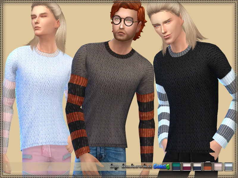 The Sims Resource - Sweater Three Colors