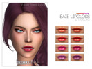 Sims 4 — [ Y ] - Baie Lipgloss by Y-Sim — Gradient lipgloss in orange, red, pink and purple hues. Hope you like it! 12