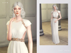 Sims 4 — Lily Dress by SLYD — Inspired by Lily-Rose Depp's dress at Cannes 2017 opening ceremony. ** New mesh by me. **