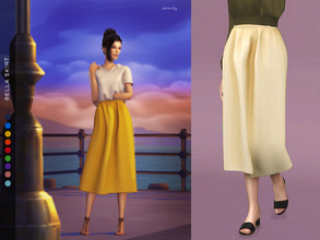 Sims 4 — bella skirt by serenity-cc — - custom thumbnail - 24 swatches 