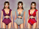 Sims 4 — belaloallure_honey set  by belal19972 — simple set contain top and bottom for your ladies , enjoy 