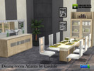 Sims 4 — kardofe_Dining room Atlanta  by kardofe — Dining room with modern design, combining the coolness of the glass