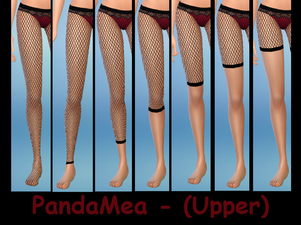 Sims 4 — Fishnets Upper Leg by PandaMea — For all those fishnet lovers