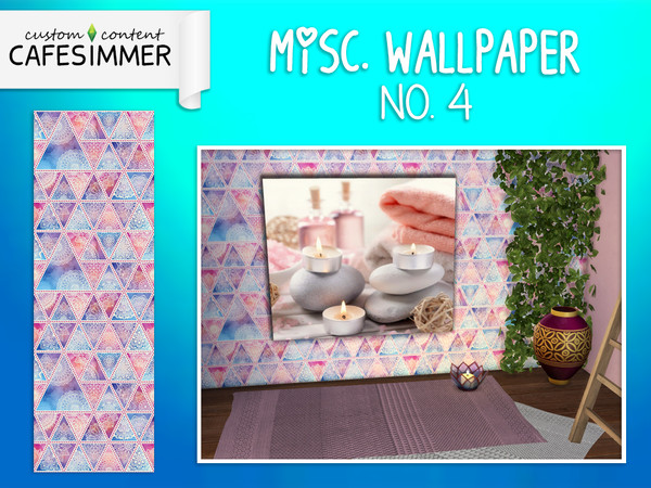 Sims 4 — { Cafesimmer } Wallpaper - Misc no. 4 by Cafesimmer — A silky wallpaper with a oriental/spiritual vibe. Perfect