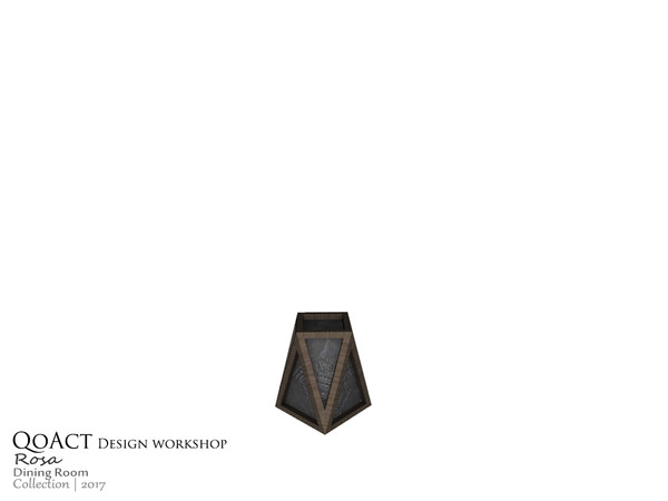Sims 3 — Rosa Geometric Decor by QoAct — Part of the Rosa Dining Room QoAct Design Workshop | 2017 Dining Room Collection