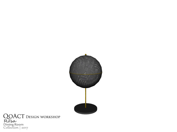 Sims 4 — Rosa Decor Sphere    by QoAct — Part of the Rosa Dining Room QoAct Design Workshop | 2017 Dining Room Collection