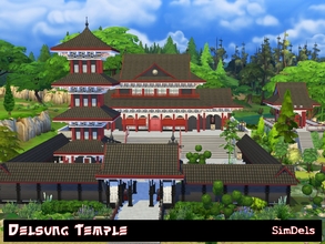Sims 4 — Delsung Temple  by Dels_Godeoner — Temple in japanese style. Discover the mysterious underground, find a