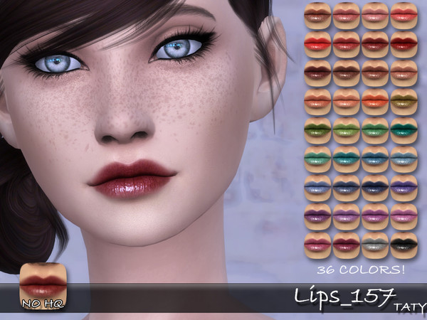 Sims 4 — [Ts4]Taty_Lips_157 by tatygagg — - Female - Human, Alien - Teen to Elder - Hq Compatible