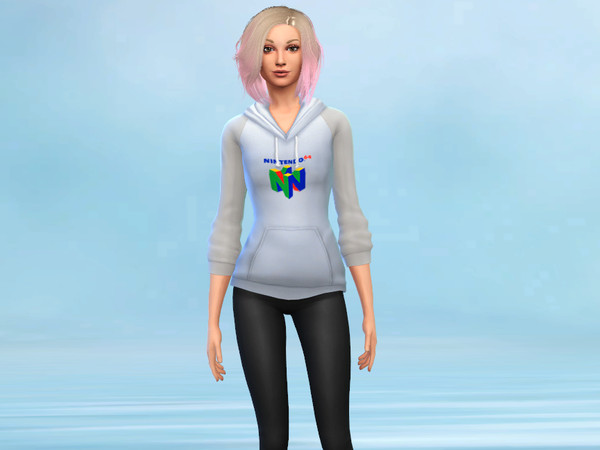 Sims 4 — Unisex Nintendo 64 Hoodie by Hasufel — Unisex Nintendo 64 Hoodie. Created by Hasufel.