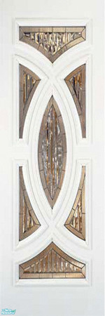 Sims 2 — Oak and Glass Panel Set - Individual Ite by lollipop6969 — White Wood Panel with Glass