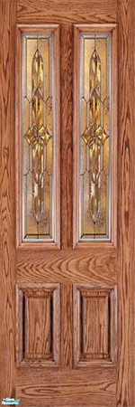 Sims 2 — Oak and Glass Panel Set - Individual Ite by lollipop6969 — Oak with Double Glass