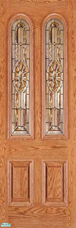 Sims 2 — Oak and Glass Panel Set - Individual Ite by lollipop6969 — Light Oak with Double Glass
