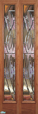 Sims 2 — Oak and Glass Panel Set - Individual Ite by lollipop6969 — Double Glass with frame