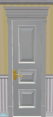 Sims 2 — Georgian Interior Door by phoenix_phaerie — A Georgian-style interior door. Note: Requires the Georgian Entry