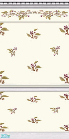 Sims 2 — Maxis White Blush by Henwen — Maxis cute Half Stripes remade. I have matching bedding to go with this also.