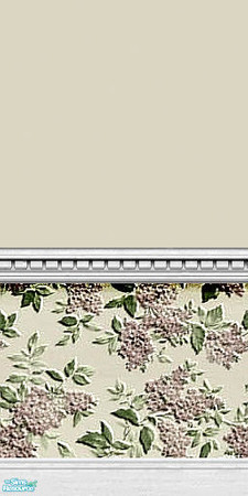 Sims 2 — Textured Lilacs - Individual Item by Lorah — In chooses of white, mauve, sea green, and cream paint this