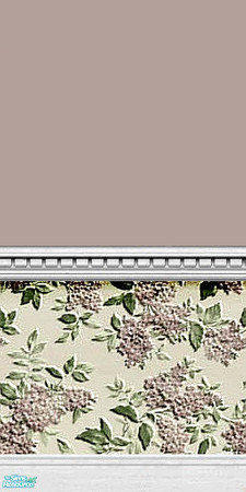 Sims 2 — Textured Lilacs - Individual Item by Lorah — In chooses of white, mauve, sea green, and cream paint this