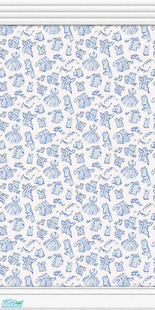 Sims 2 — Laundry Day Wall Collection - 01 by elektra274 — 1 of 10 walls designed to coordinate with my Laundry Day floor