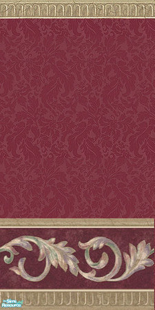 Sims 2 — damask wall set - 3 Item by manuela55 — 