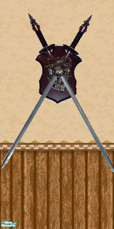 Sims 2 — Fencing Sabres (Various) - Individual It by noslen — Fencing Sabres on the Maxis Americana Wallpaper