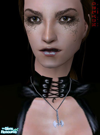 Sims 2 — Multi-Layerable Makeup - Emmeleia Grey by gelydh — Multi-Layerable costume makeup in Grey. Available for both