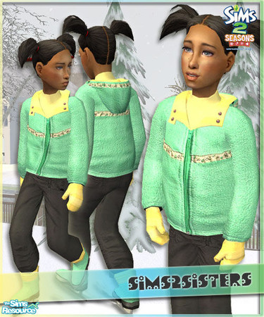 Sims 2 — S2S Collection No. 184014 ChF - 2 by sims2sisters — Outerwear for you little girls. Enjoy!