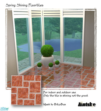 Sims 2 — Spring Shining Floor - Onix Pina by Mutske — These are recolors from BitzyBus "Floor Mirror - Square".