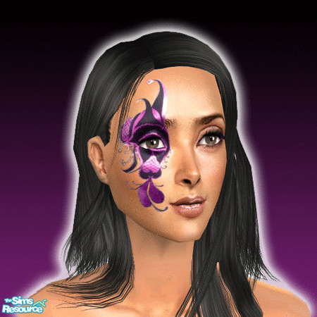 Sims 2 — Fantasy MakeUp Set 01 - Violet by Technomicky — 