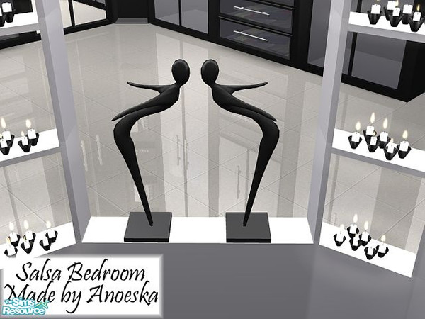 Sims 2 — Salsa Sculpture by AnoeskaB — Modern figurative sculpture. Part of the Salsa Bedroomset.