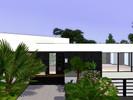 Sims 3 — WS. by CaDee — Modern villa, surrounded by a lush garden. The home included 3 bedrooms, 3.5 bathrooms, walk-in
