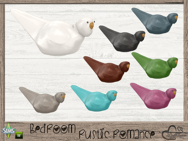 Sims 4 — Bedroom Rustic Romance Deco Bird by BuffSumm — Part of the *Bedroom Rustic Romance* ***TSRAA***