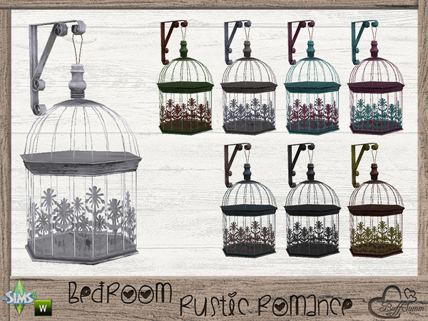 Sims 4 — Rustic Romance Lavender Set Hanging Cage by BuffSumm — Part of the *Bedroom Rustic Romance* ***TSRAA***