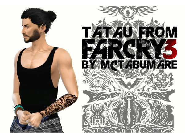 Sims 4 — Tatau by MCtabuMARE — Jason Brody's tatau from Far Cry 3. For male and female (teen-elder). Game version: