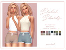 Sims 4 — Shiloh Shorts by smubuh — I finally made some solids of the Sloane shortse. Thank you to all of the wonderful