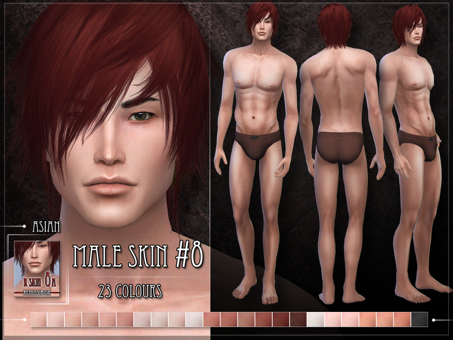 Sims 4 - R skin 8 - MALE - SET by RemusSirion - A new skin for male sim...