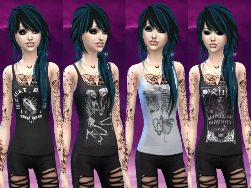 The Sims Resource Emogothscenealternative Tops