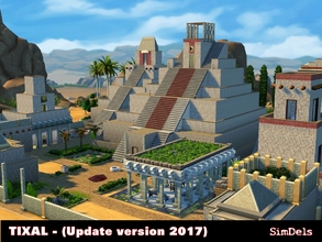 Sims 4 — Tixal City - Update version 2017 by Dels_Godeoner — The city of Tixal is inspired by the ancient world of the
