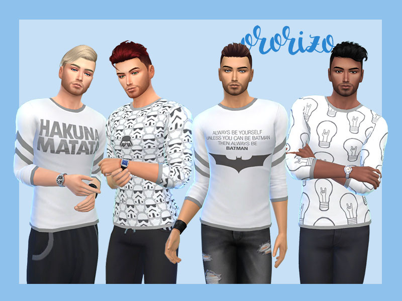 Sims 4 The Sims Resource | Man Sweater 02 - Get Together needed by TSR Creator