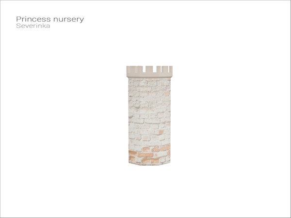 Sims 4 — [Princess nursery] - castle dresser by Severinka_ — Castle tower (functional dresser) From the set 'Princess