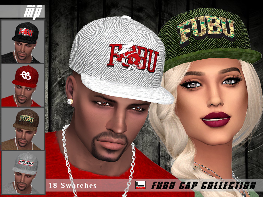 The Sims Resource - MP Fubu Cap Collection
