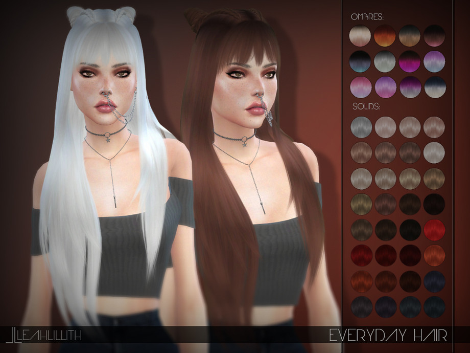 The Sims Resource Leahlillith Everyday Hair
