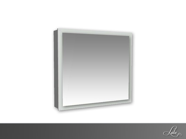 Sims 3 — Gray Tones Bathroom Wall Mirror by Lulu265 — Part of the Gray Tones Bathroom Set Fully CAStable