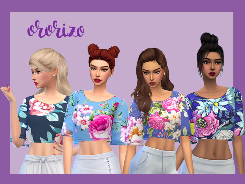 Sims 4 The Sims Resource | Ororizo - Rachel Tee (Sentate) - mesh needed by TSR Creator
