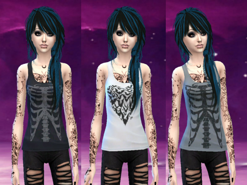 The Sims Resource - Cabelo curto e emo