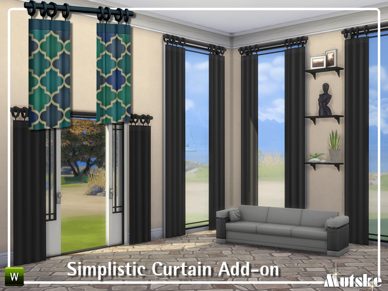 The Sims Resource Simplistic Curtain Addon